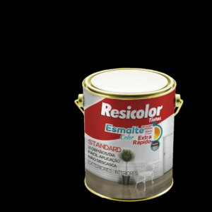 TINTA ESMALTELIT PRETO BRILHANTE 3,6LT -RESICOLOR