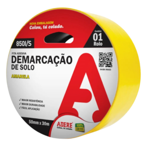 FITA DE DEMARCACAO AMARELA 50MM X15M-ADERE
