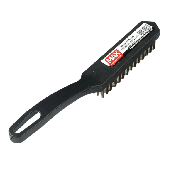 ESCOVA ACO BASE PLAST 280X33 MM 4 FILEIRAS -  MAX METAL