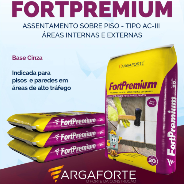 ARGAMASSA FLEXIVEL FORTE PREMIUM AC3 20KG ARGAFORTE - Image 2