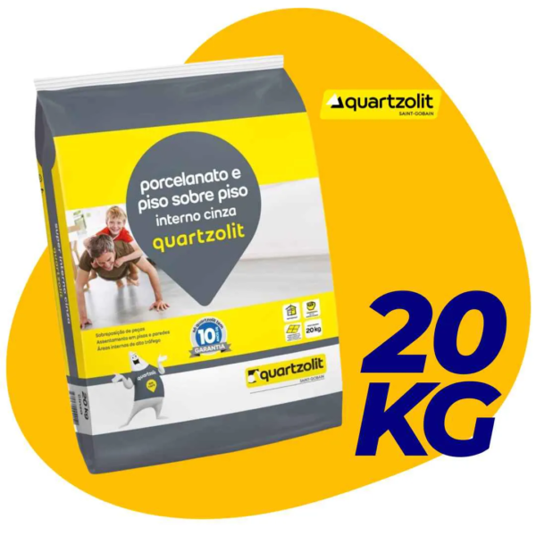 ARGAMASSA FLEXIVEL INTERNA P/PORCELANATO 20KG QUARTZOLIT - Image 2