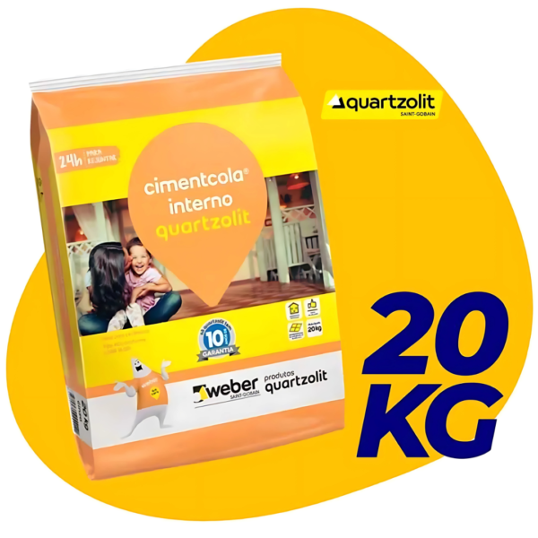 ARGAMASSA FLEXIVEL AC1 20KG QUARTZOLIT - Image 2