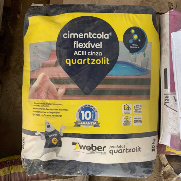 ARGAMASSA FLEXIVEL AC3 20KG QUARTZOLIT - Image 2