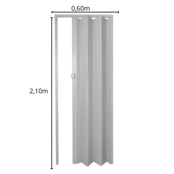 PORTA SANF. PVC CINZA 0,60 - PERMATTI