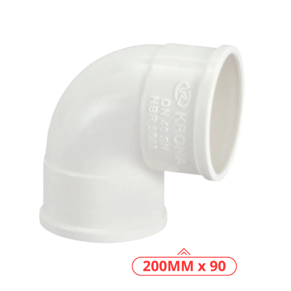JOELHO ESG 200MM x 90 KRONA