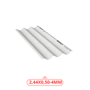 TELHA BRASILIT 2,44X0,50-4MM COMUM