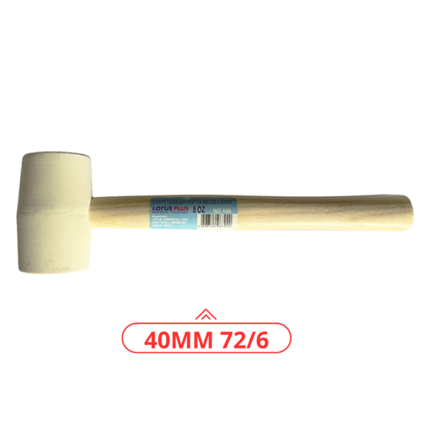 MARRETA BORRACHA BR 40MM 72/6 LOTUS