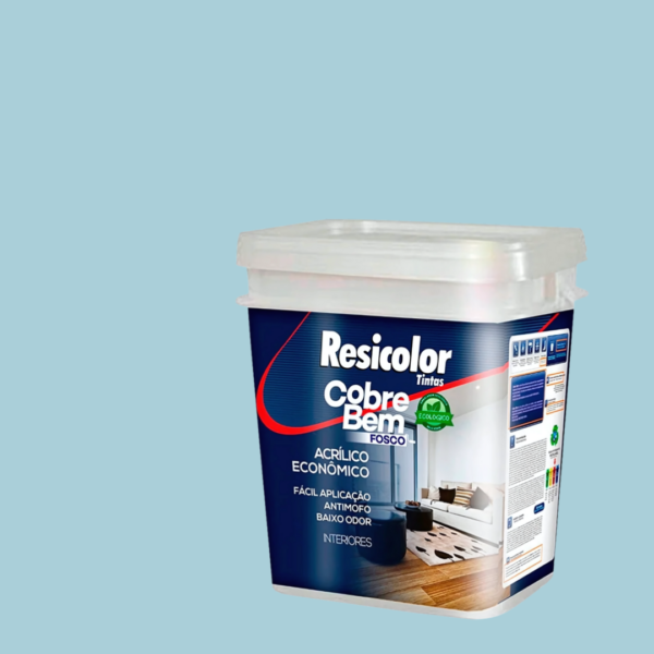 TINTA ACR COBRE BEM 18LT AZUL CEU RESICOLOR