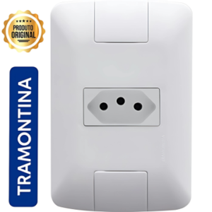 CJ TOMADA 2P+T 10A/250V BR ARIA - TRAMONTINA