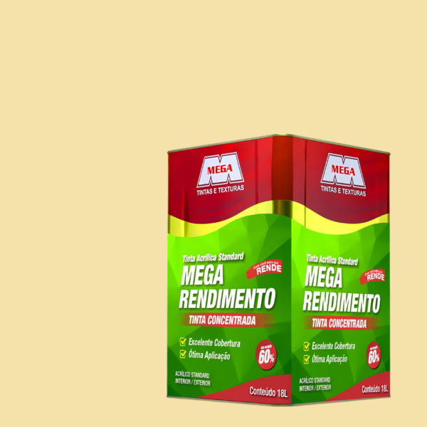 TINTA ACRILICA PROFISSIONAL PALHA 18L BALDE MEGA