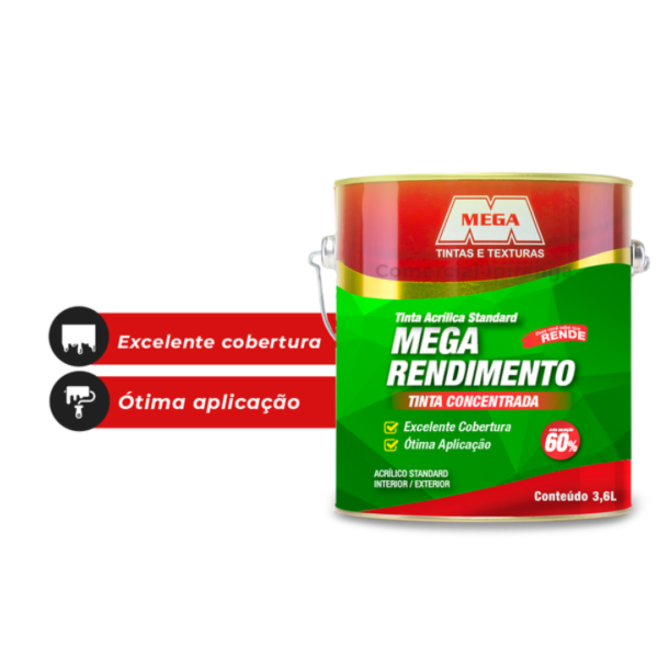 TINTA ACRILICA PROFISSIONAL PALHA 18L BALDE MEGA - Image 2