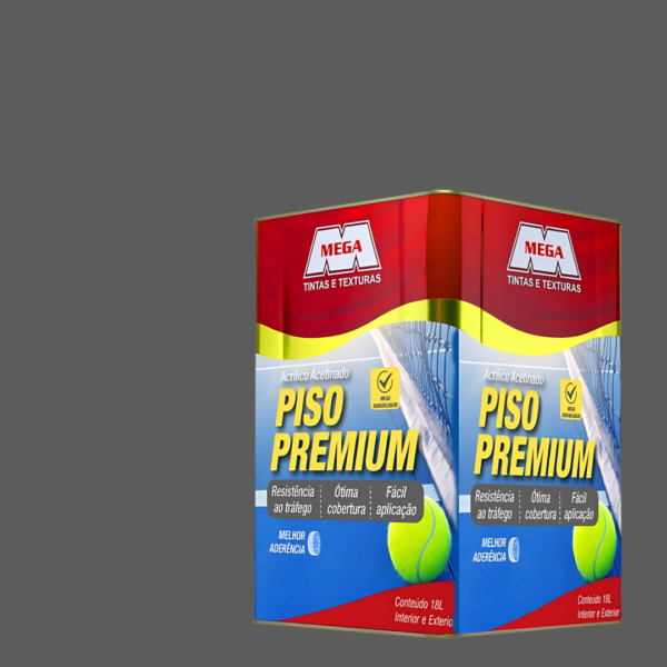 TINTA PISO PREMIUM ACET.CINZA 18L -MEGA