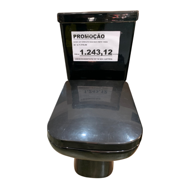 KIT VASO CPMPLETO VASO MISTI PRETO - ICASA
