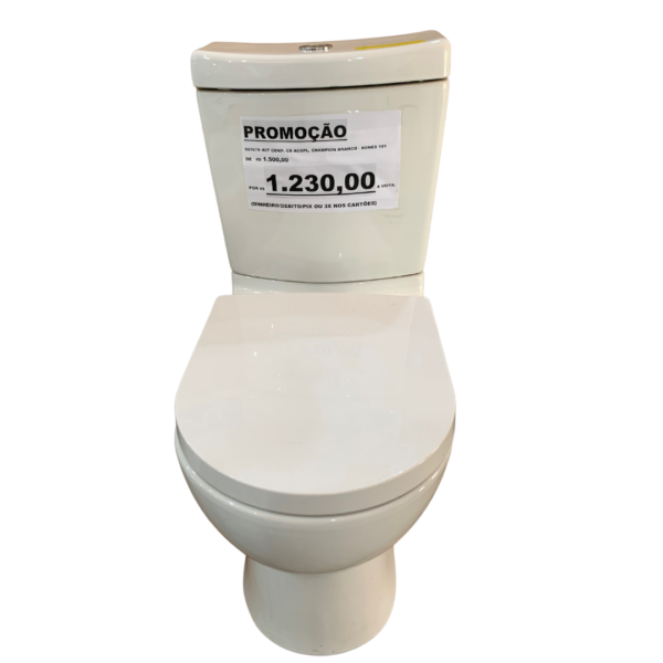 KIT VASO COMP. CX ACOPL. CHAMPION BRANCO AGNES 181