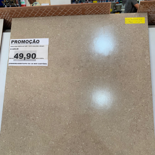 PISO PORTO ACT RET. 75X75 CX2,25M2 CECAFI - Imagem 2