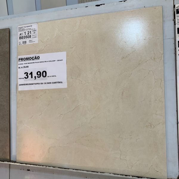 PISO MAGGIORI PLUS 62X62 PEI-4 CX2,32M2 CECAFI - Imagem 2